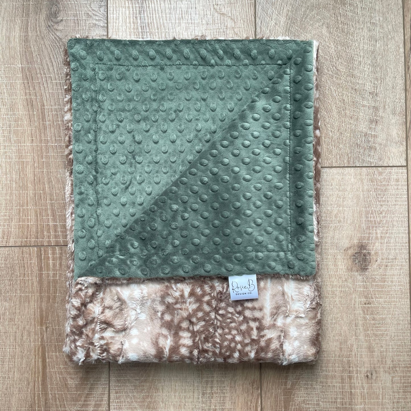 Newborn Baby Blanket - Fawn & Hunter Dimple