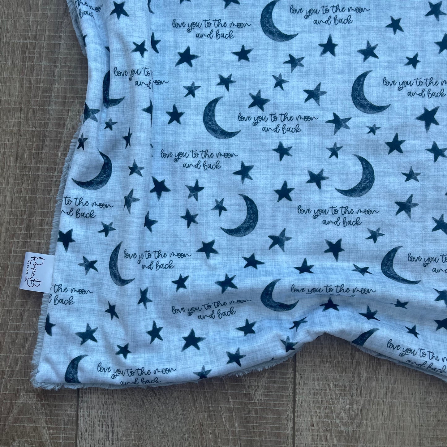 Love You To The Moon and Back Blue/Grey