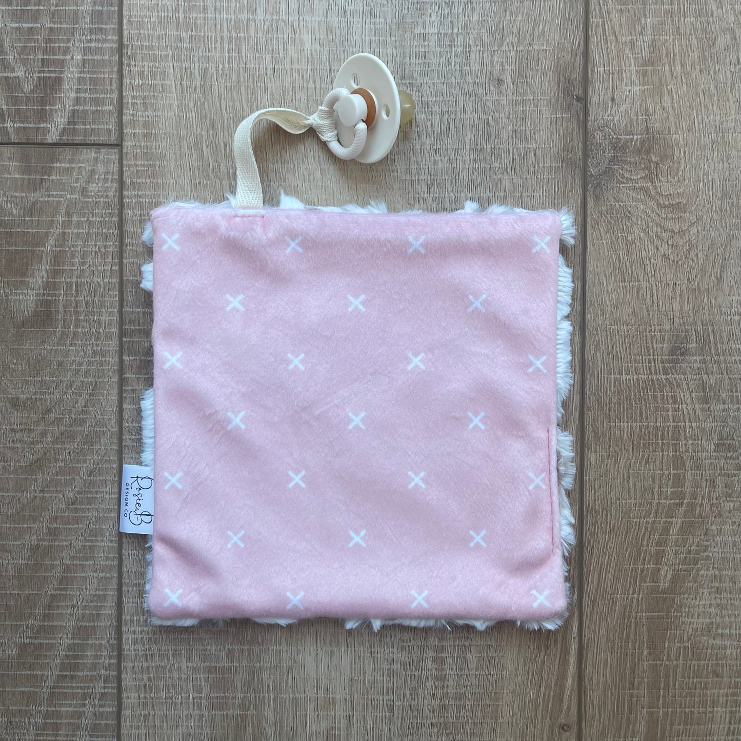 Paci Pal - Light Pink Cross "X"