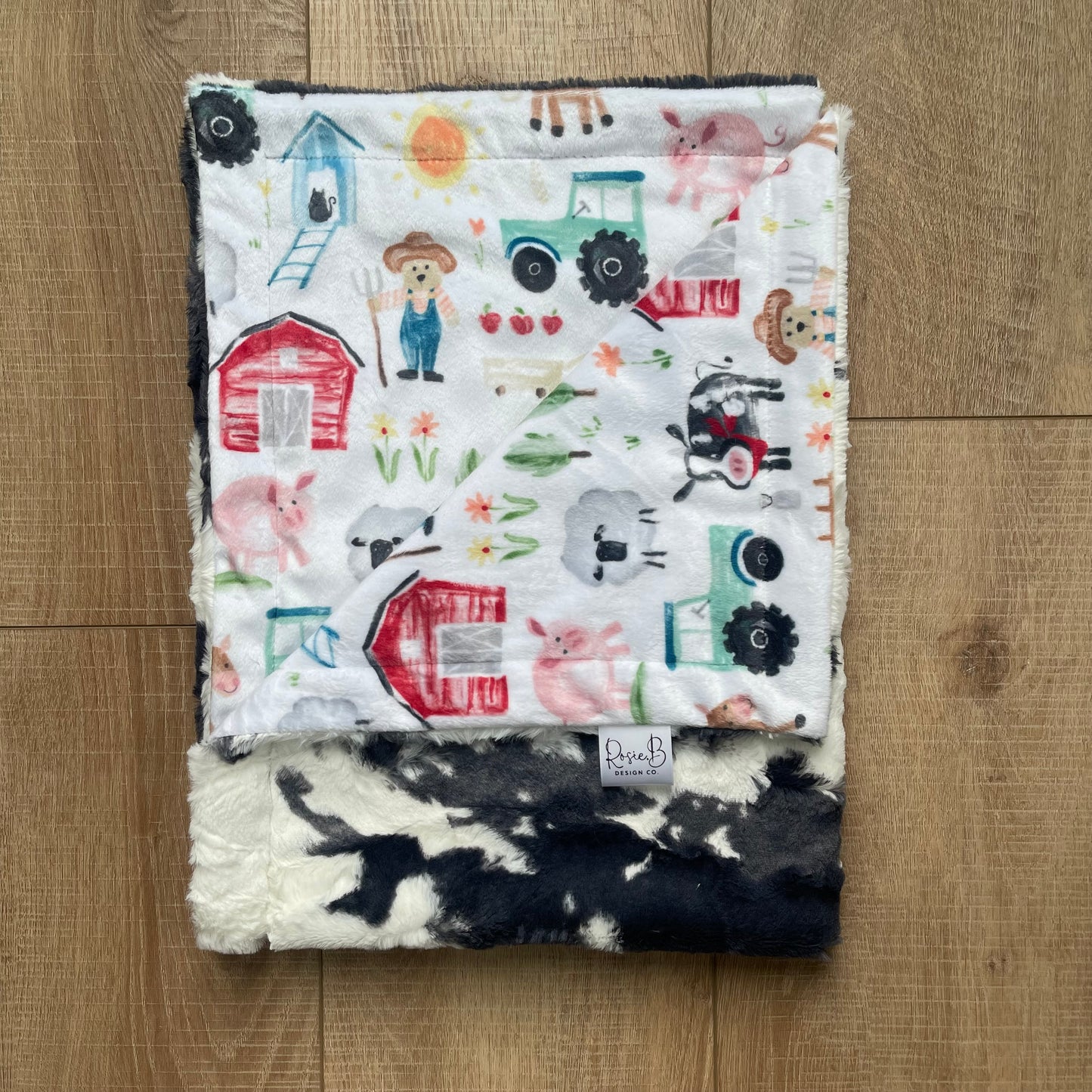 Newborn Baby Blanket - Farm Yard Calf