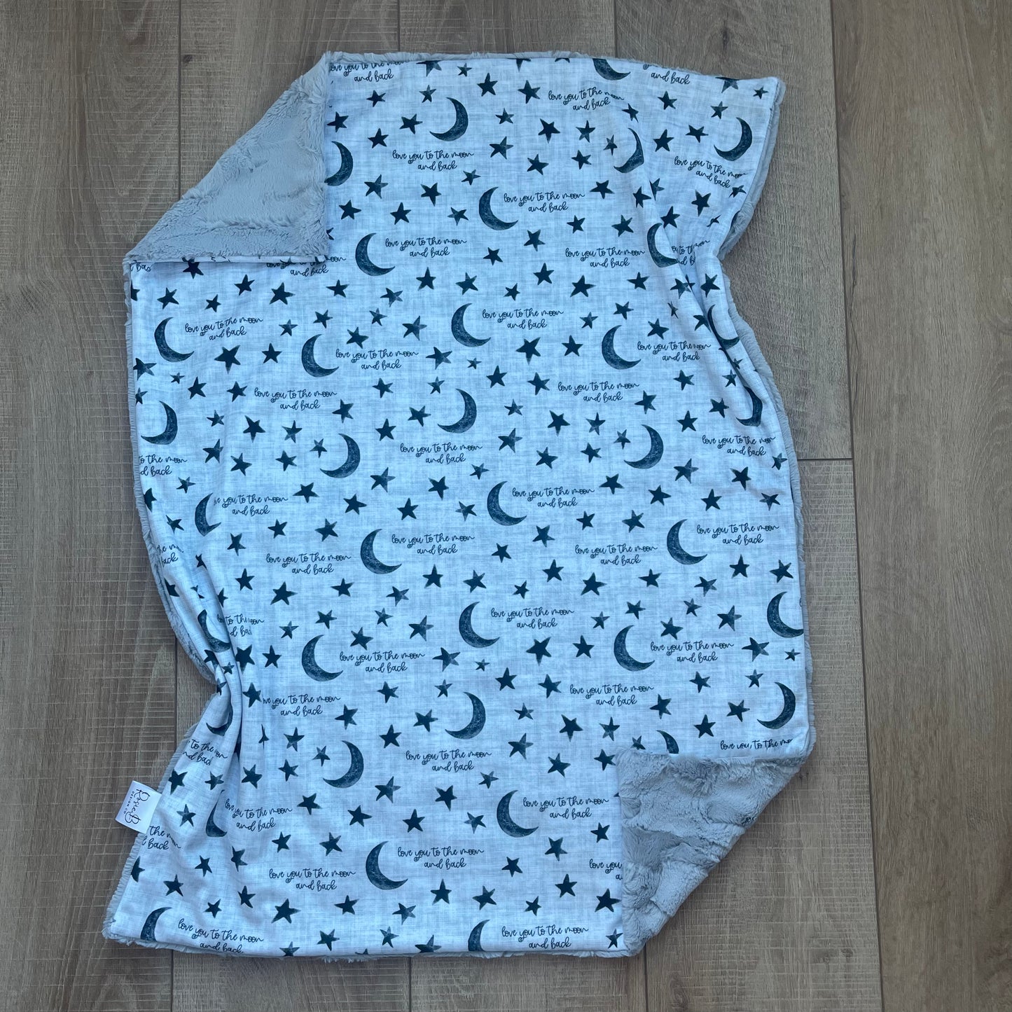 Love You To The Moon and Back Blue/Grey