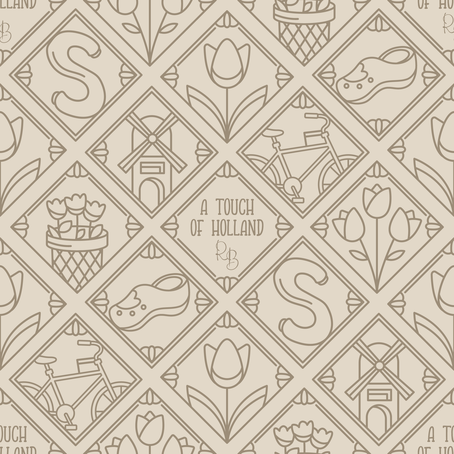 Taupe Tile - Touch of Holland