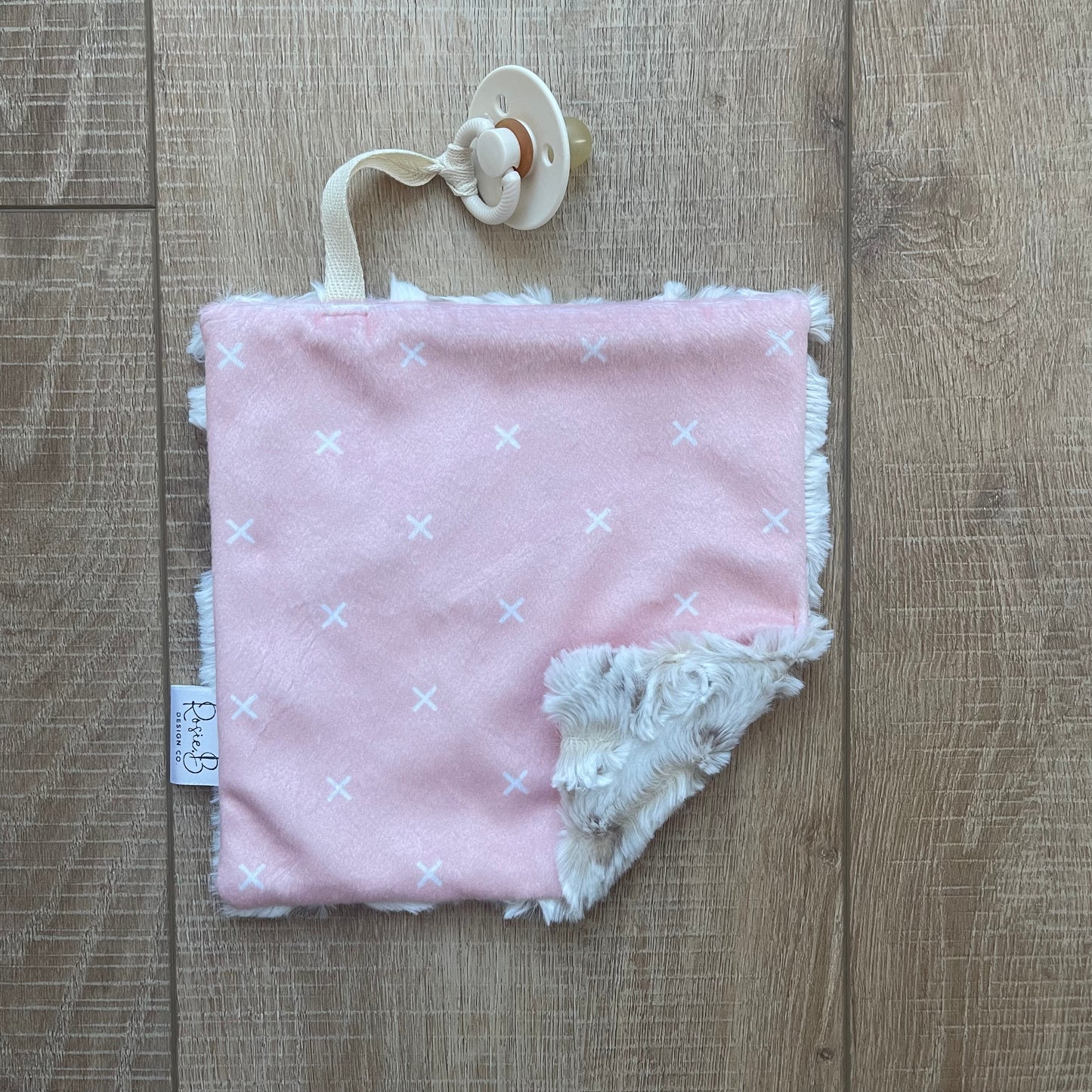 Paci Pal - Light Pink Cross "X"