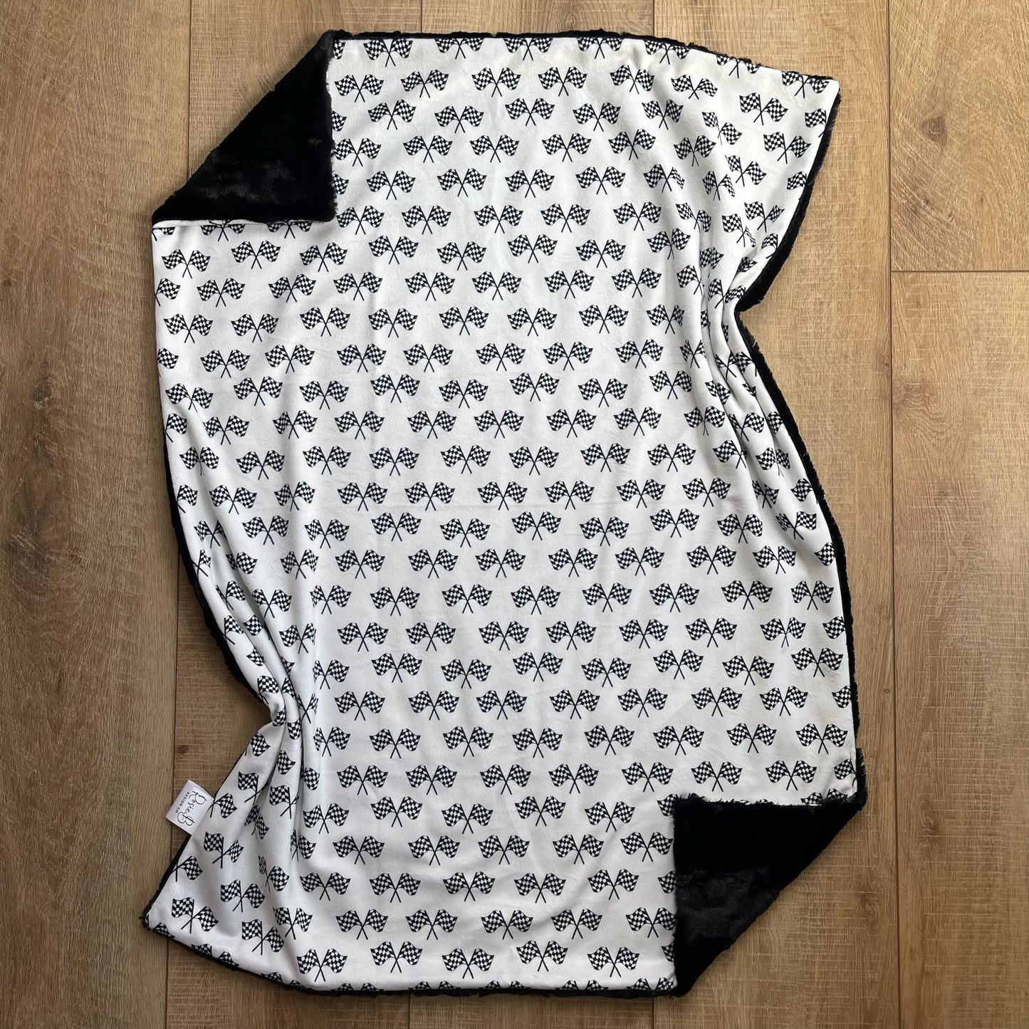 Newborn Baby Blanket - Race Checkered Flag