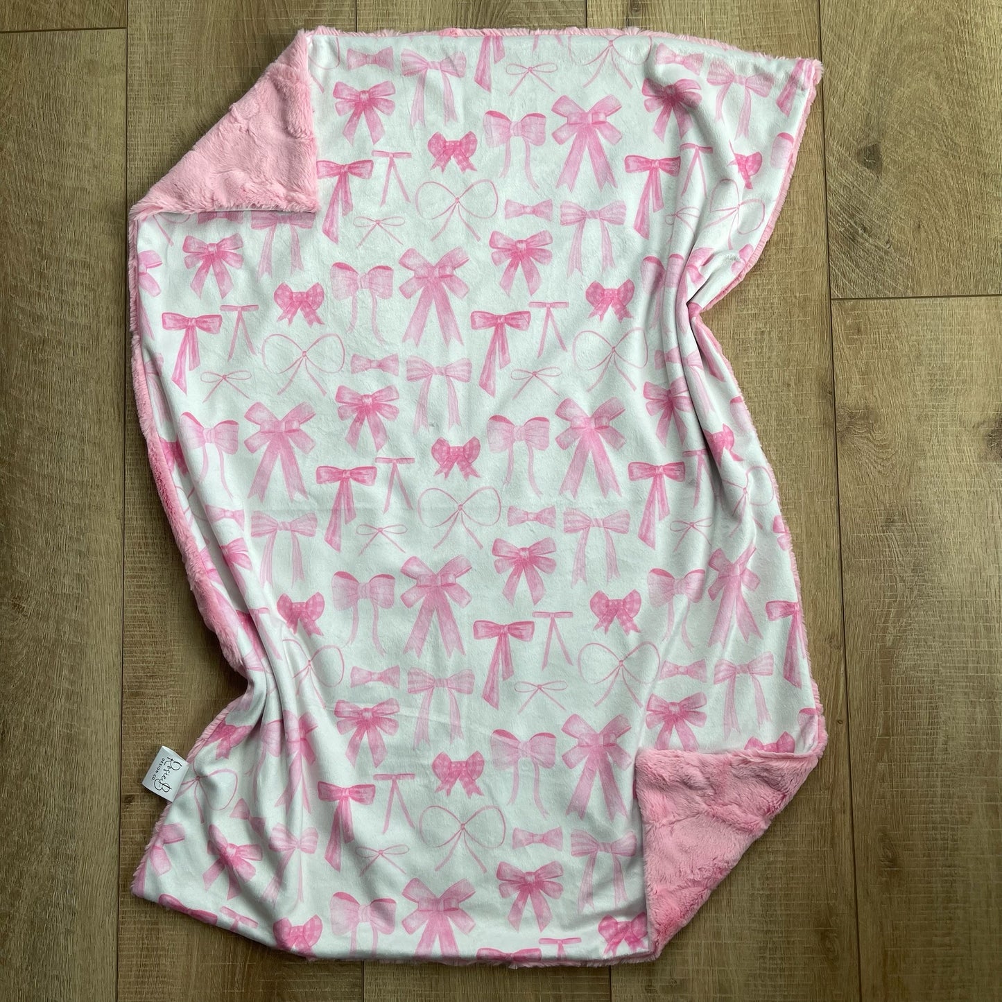 Newborn Baby Blanket - Various Pink Bows