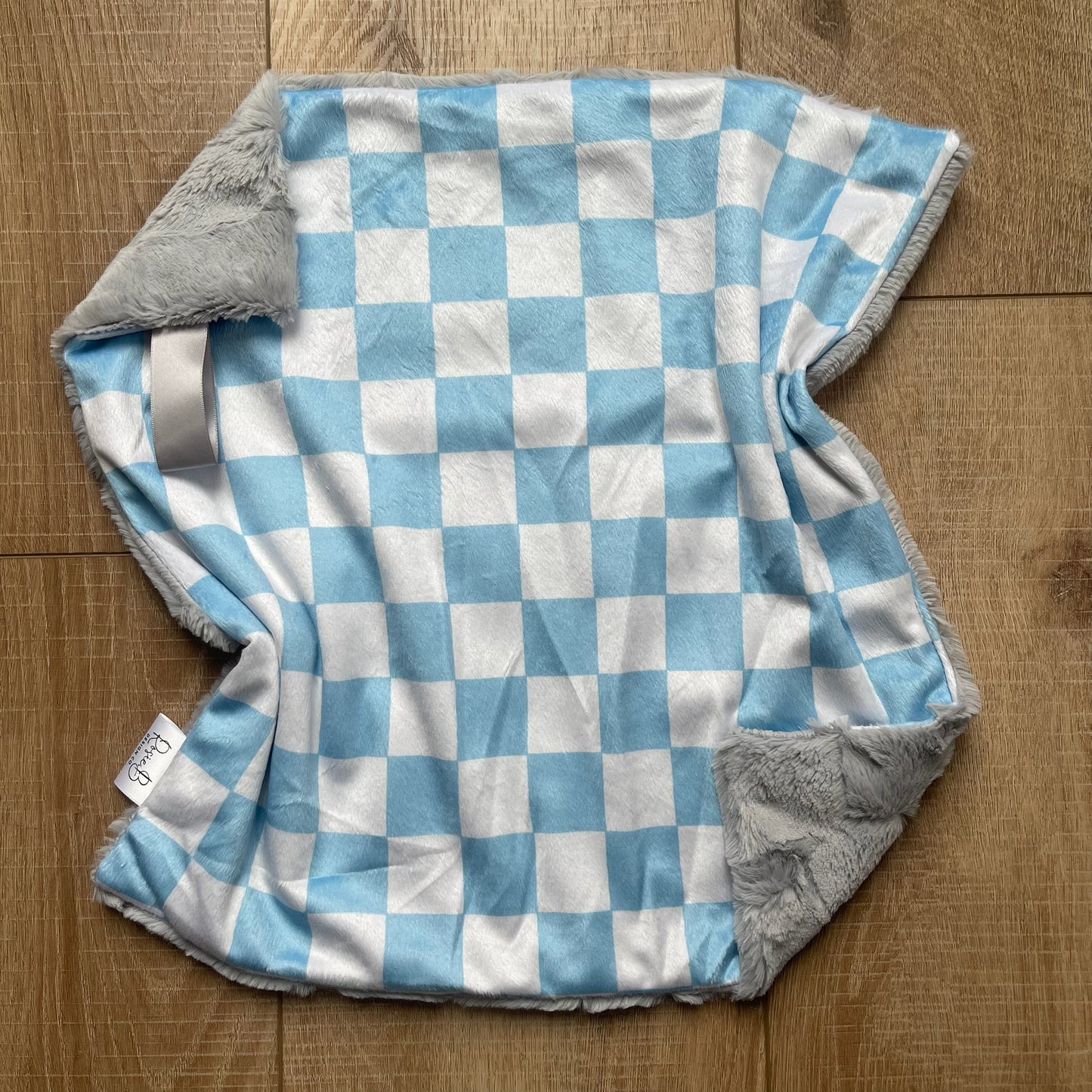 Lovey - Blue Checkerboard