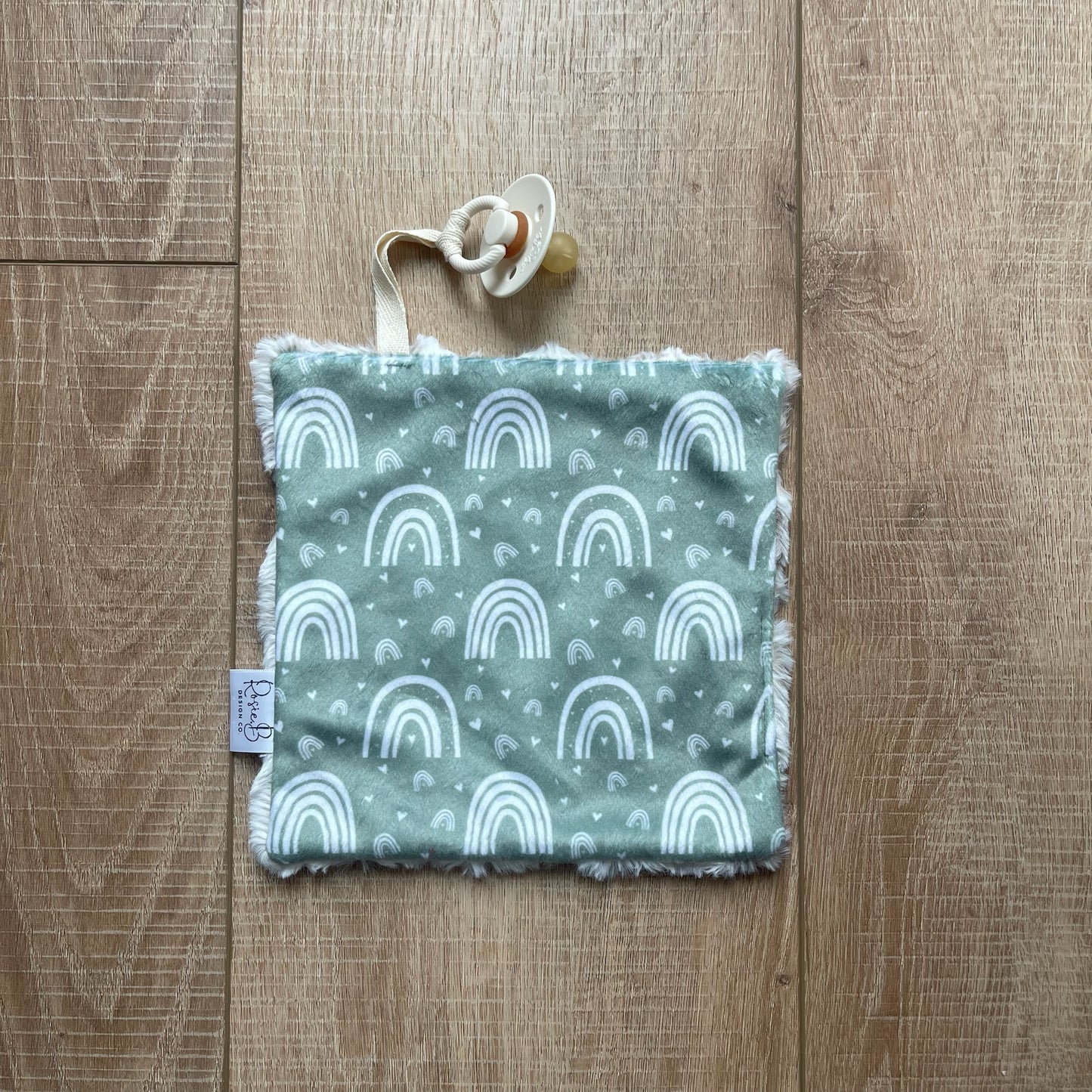 Paci Pal - Boho Rainbows Sage Green