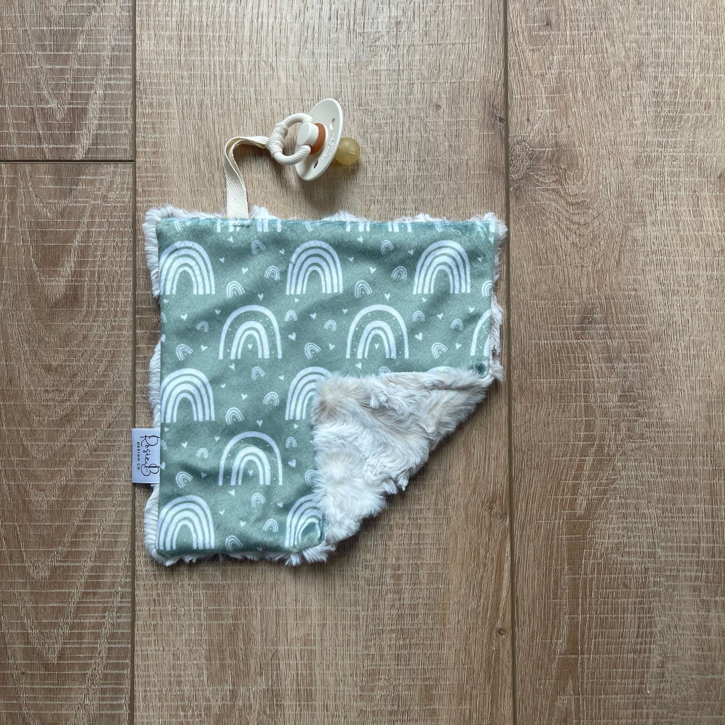 Paci Pal - Boho Rainbows Sage Green