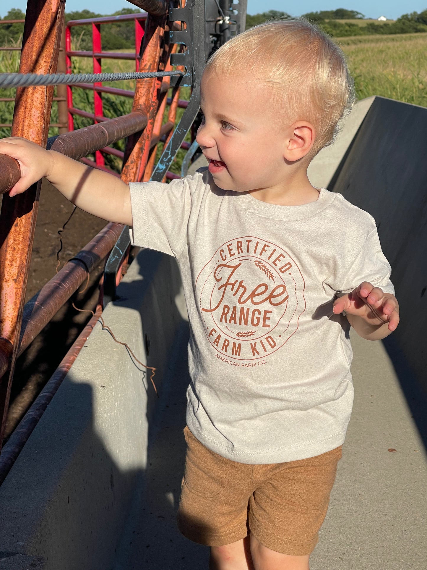 Free Range Farm Kid - Kids T-Shirt