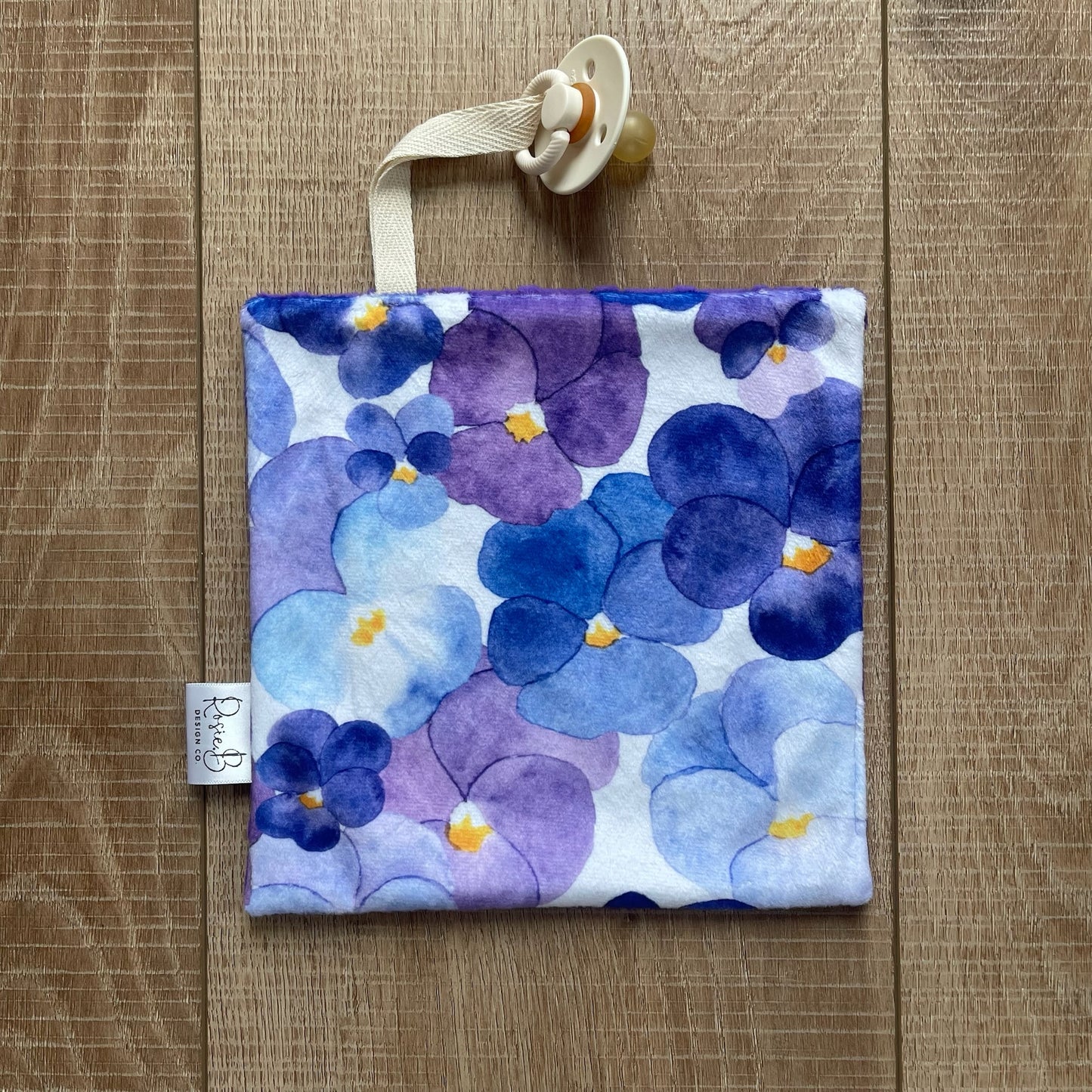 Paci Pal - Purple Watercolor Floral