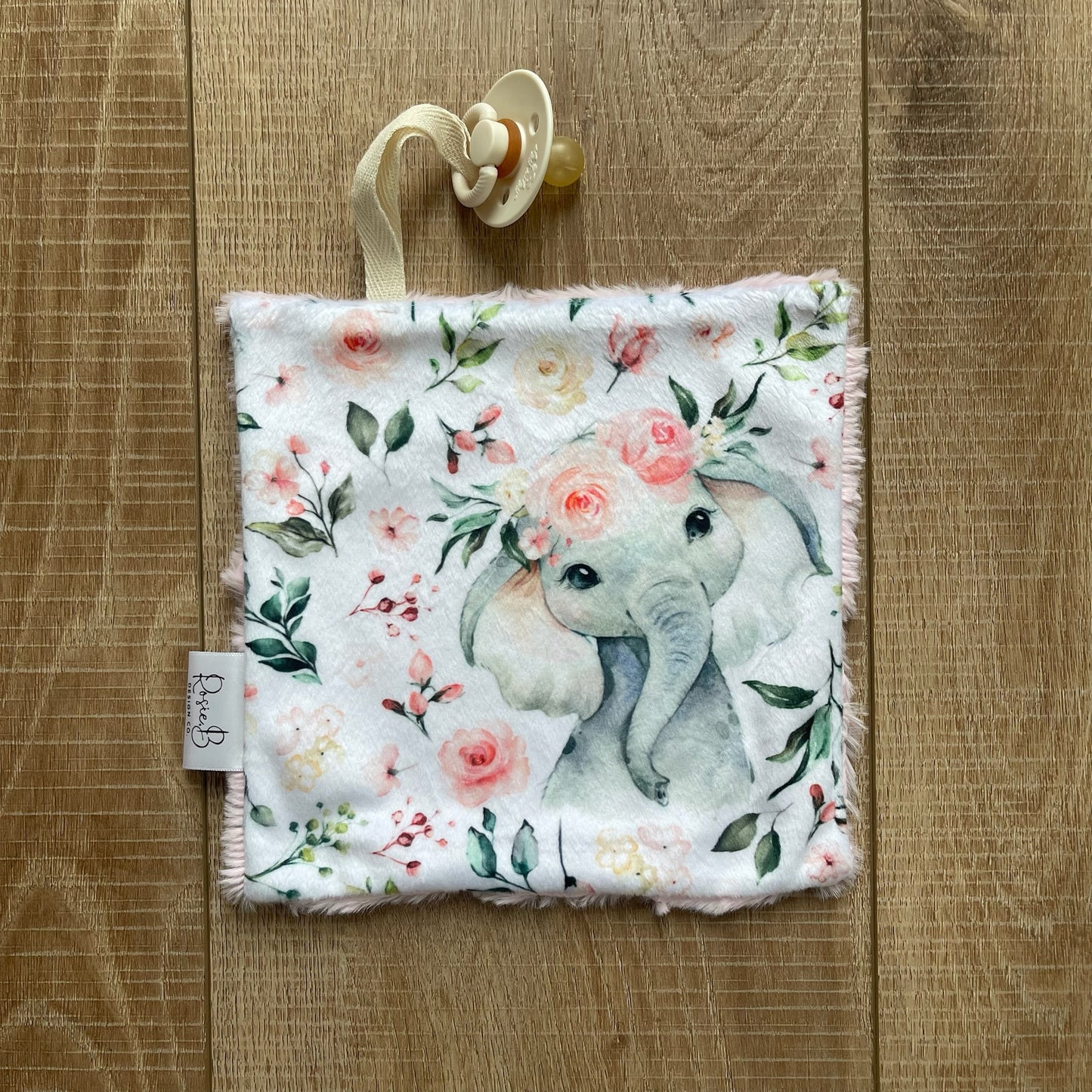 Paci Pal - Elephant Pink Floral