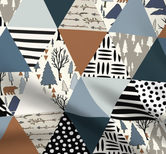 Bear Forest Blue and Copper