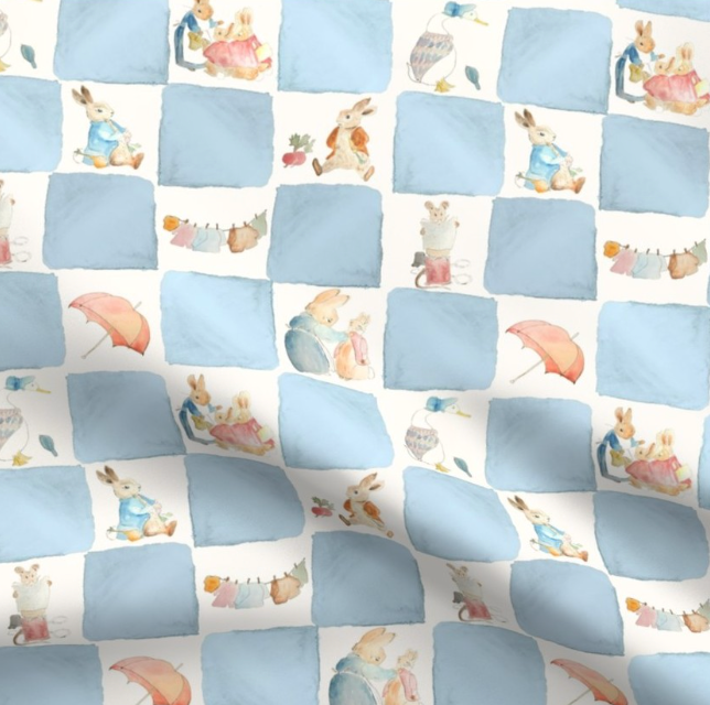 Peter the Rabbit - Blue Checkered