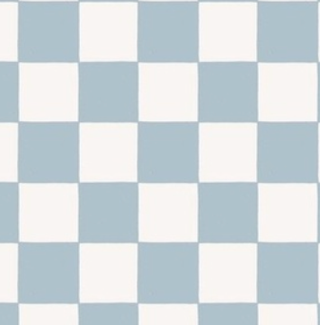 Retro Blue Checkerboard