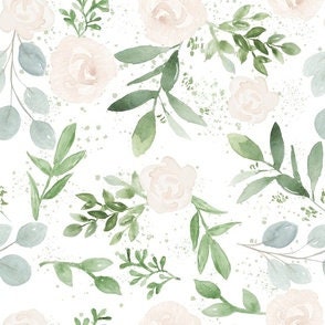 Pastel Floral Blush and Sage