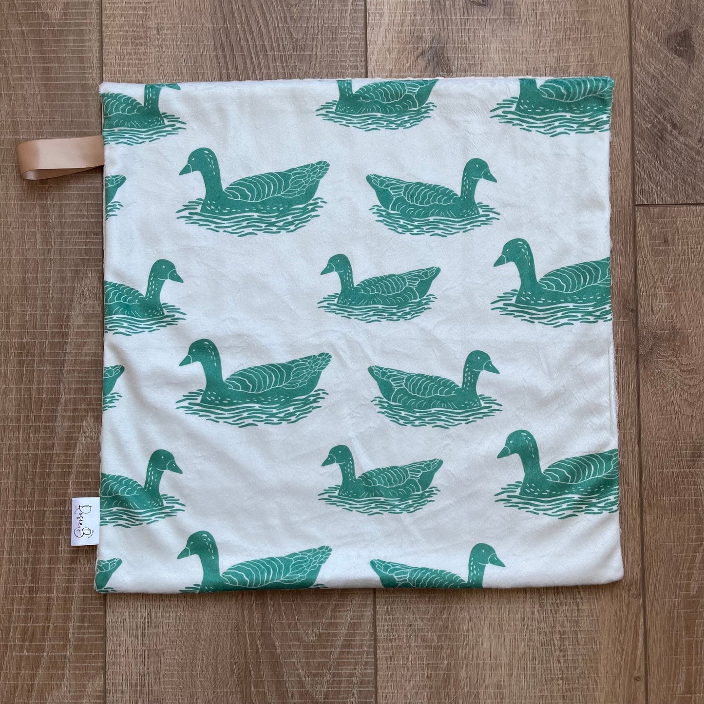 Cream and Green Mallard Duck