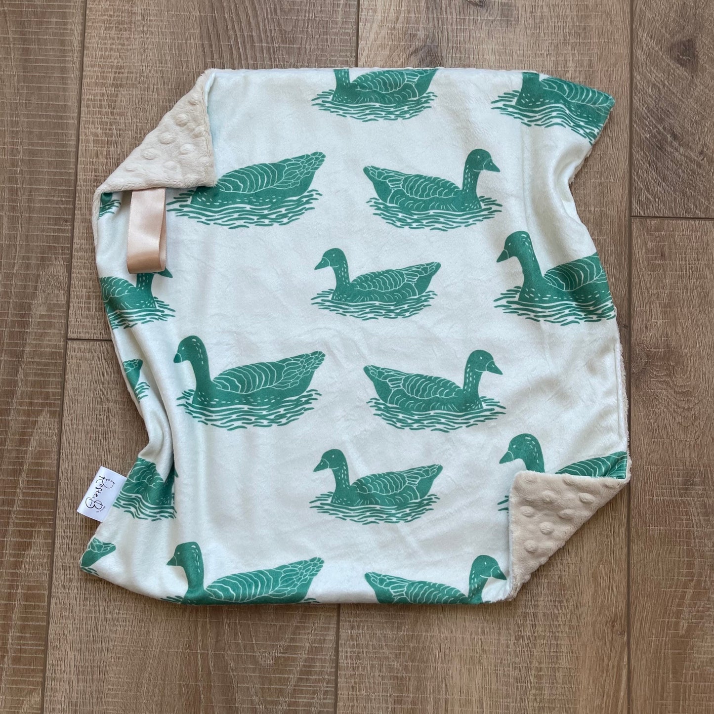 Cream and Green Mallard Duck