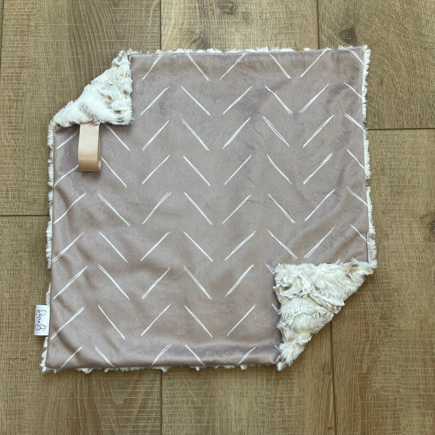 Taupe Herringbone Chevron
