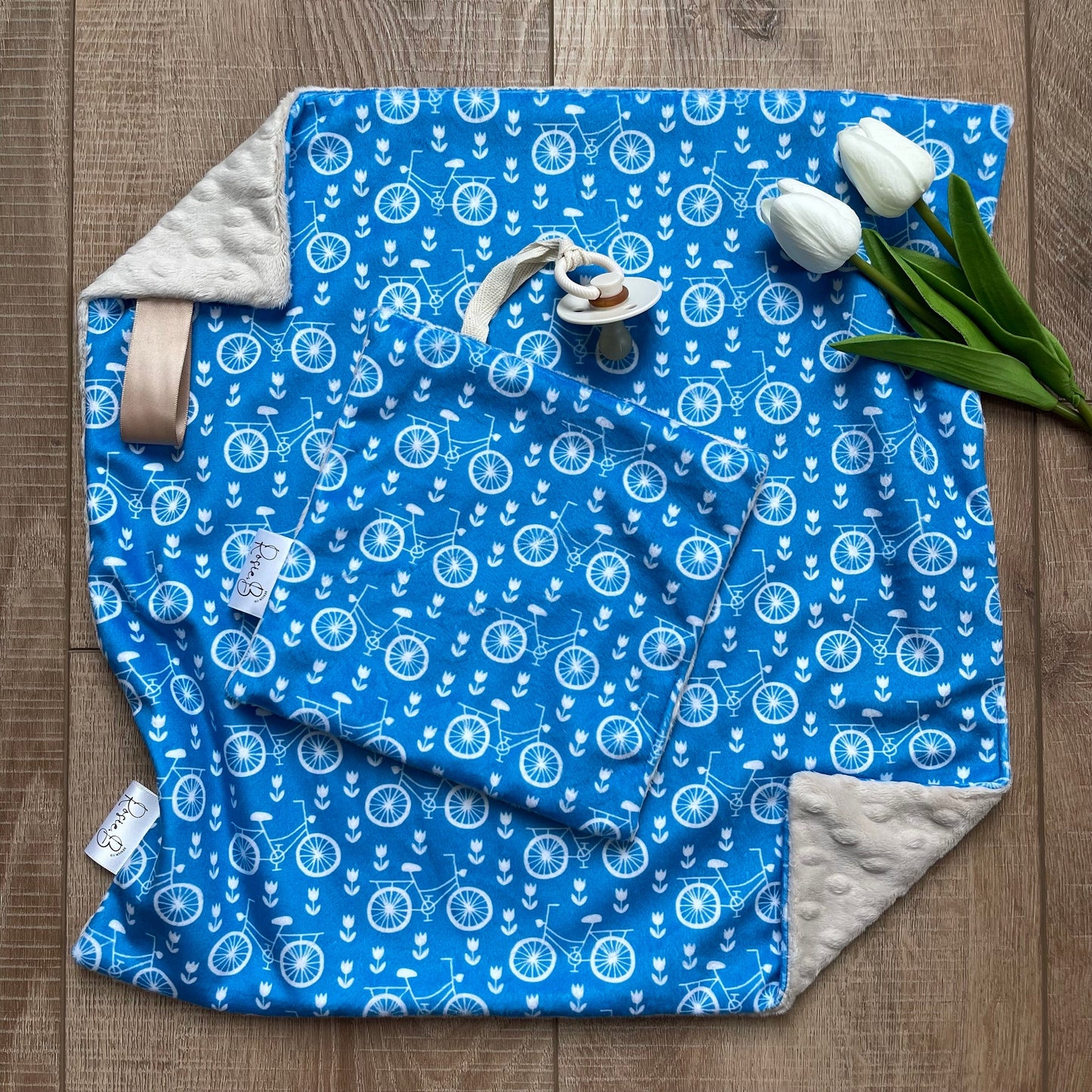 Blue Tulips and Bikes