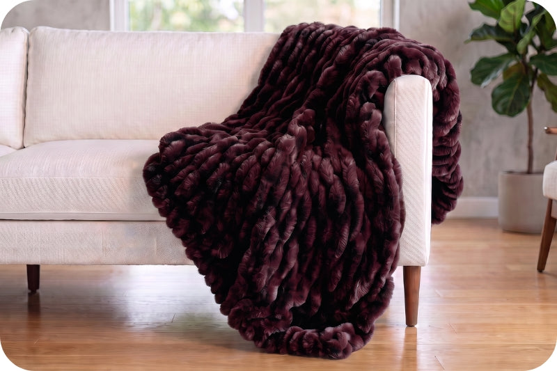 Luxe Cuddle® Blanket - Milan Enzo Cherry Cola