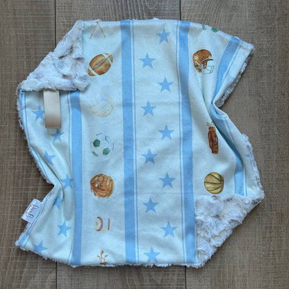 Blue Vintage Stripe Sports