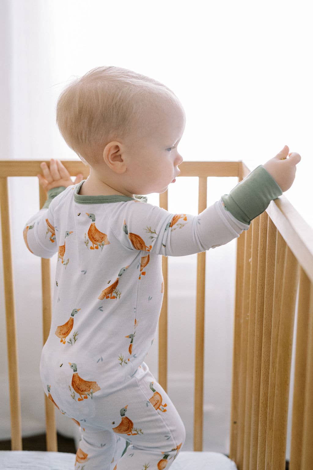 Little Duckling Bamboo Zipper Romper