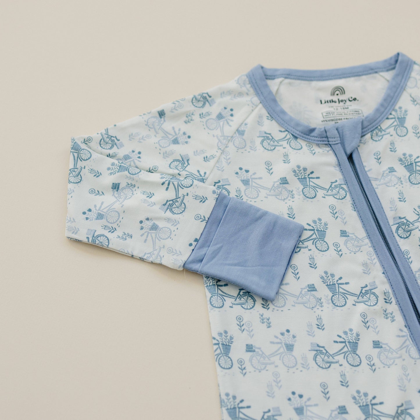 Pedal Around Bamboo Zippy Romper Spring Baby Pajamas PJs
