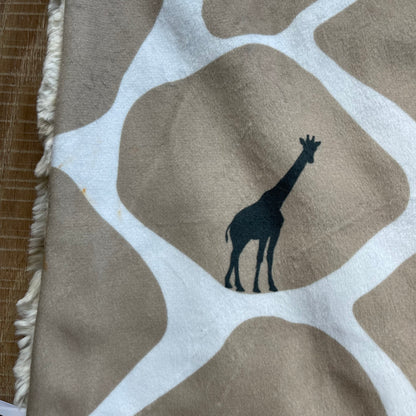 Newborn Baby Blanket - Giraffe Print *Flawed*