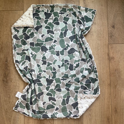Muted Tan and Green Camo