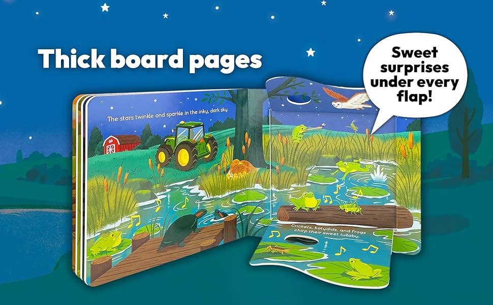 John Deere Kids Good Night Tractor Lift a Flap Board Book