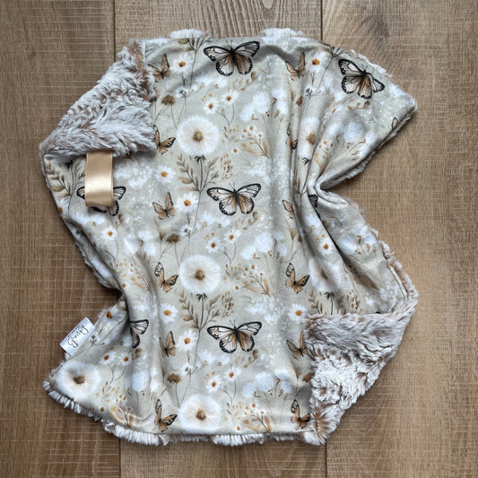 Lovey - Beige Butterflies and Flowers w/Alpine