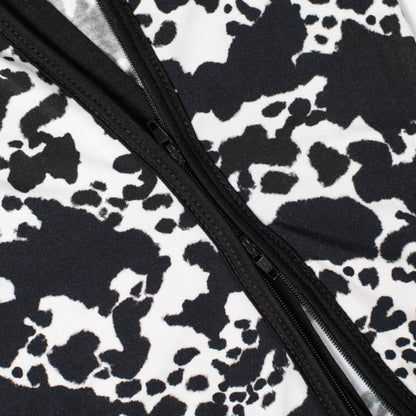 Cow Print Baby Bamboo Zippy