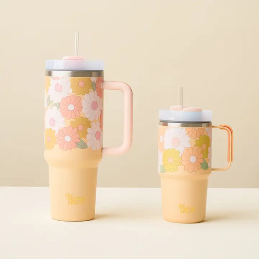 Tumbler - Daisy Craze Peach