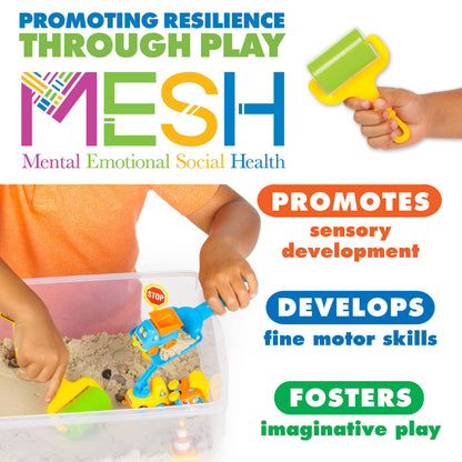 Sensory Bin Construction Zone Activity Bin for Kids