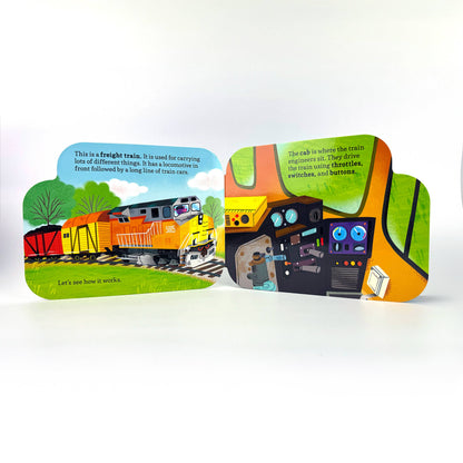How Freight Trains Work Vehicle Shaped Board Book