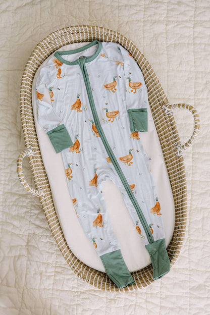 Little Duckling Bamboo Zipper Romper