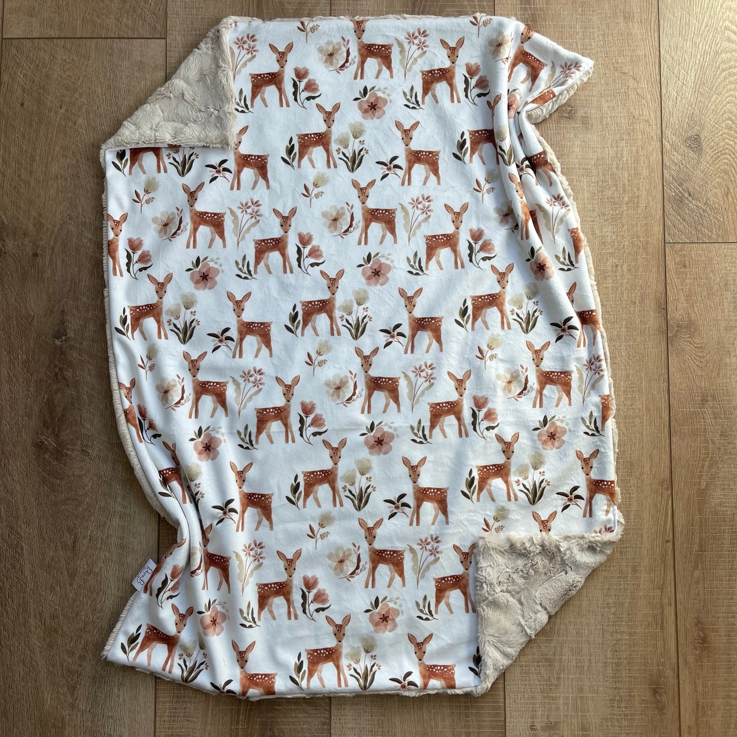 Newborn Baby Blanket - Boho Fawn