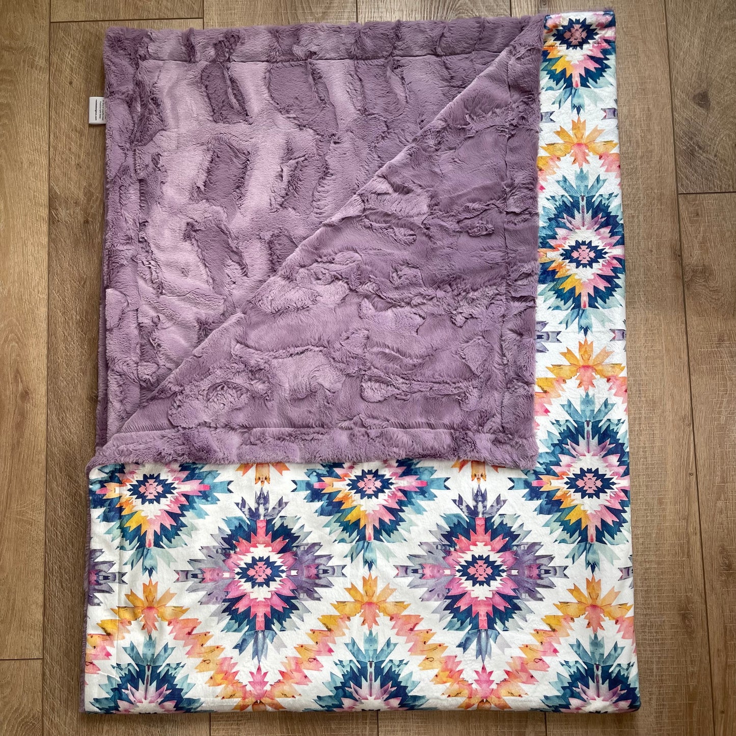 Adult / Momma Blanket - Colorful Aztec