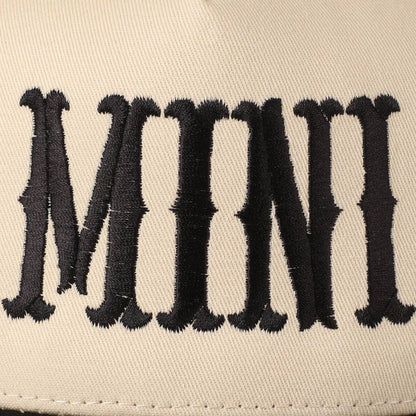 MINI Lettering Embroidery Two-Tone Baseball Cap For Kids: LT PINK / ONE SIZE