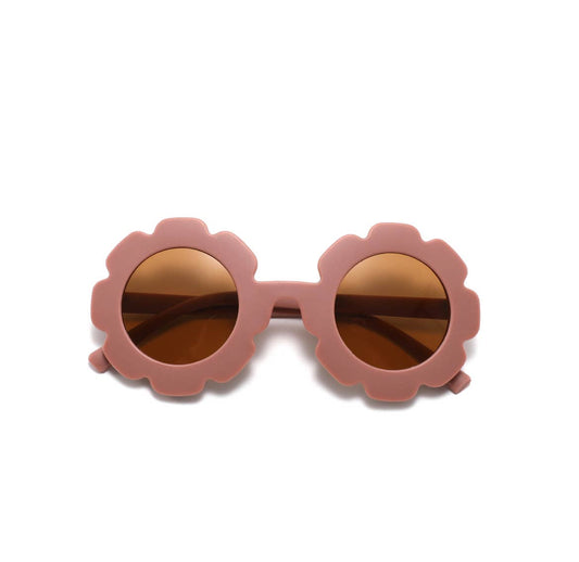 Baby and Toddler Flower Sunglasses: Mauve