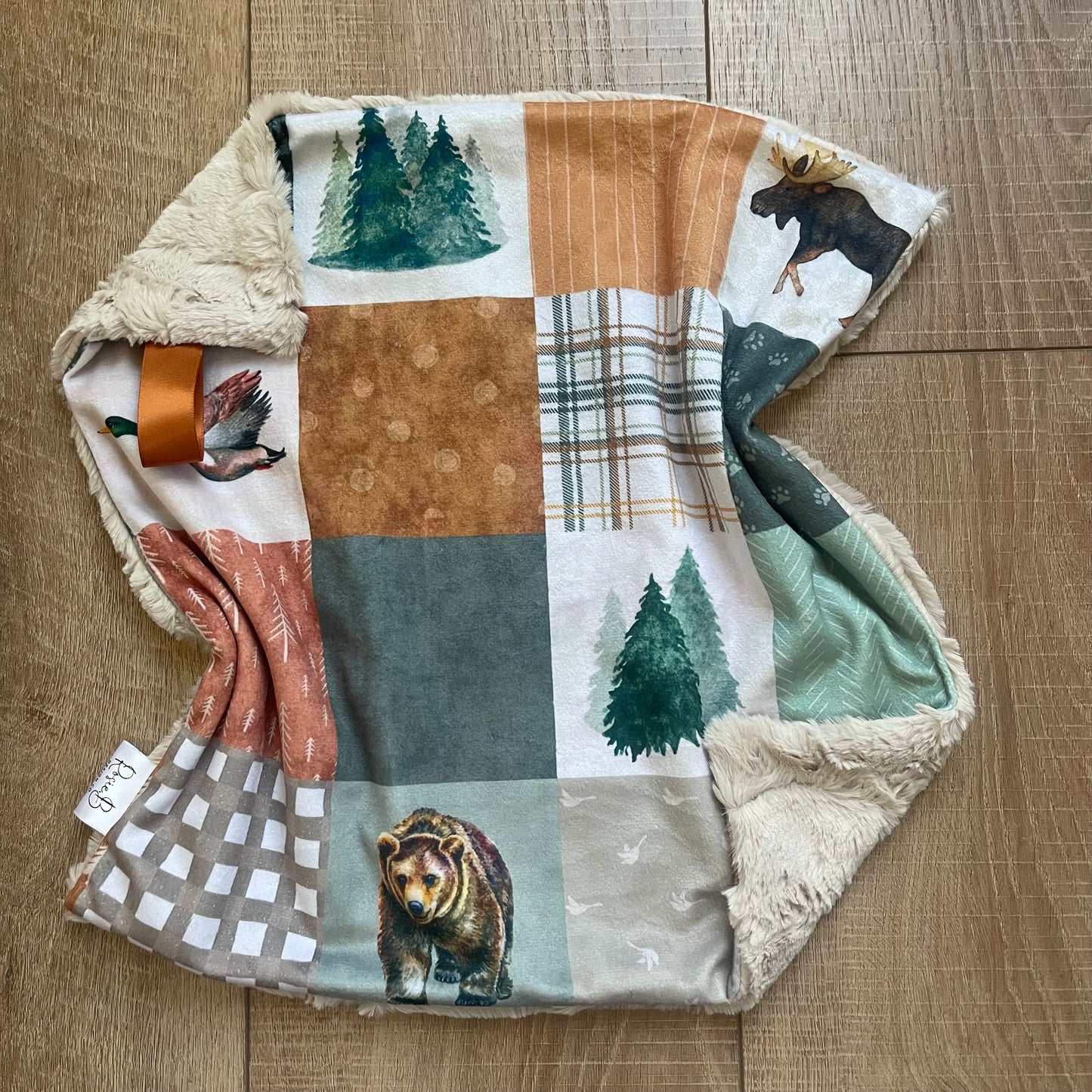 Lovey - Copper and Green Wilderness Patchwork