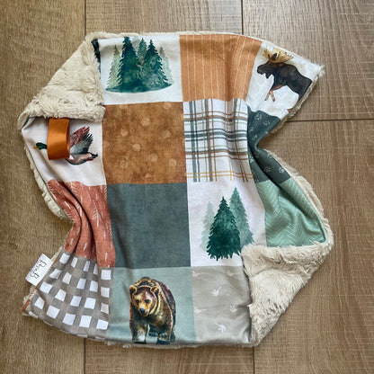 Lovey - Copper and Green Wilderness Patchwork