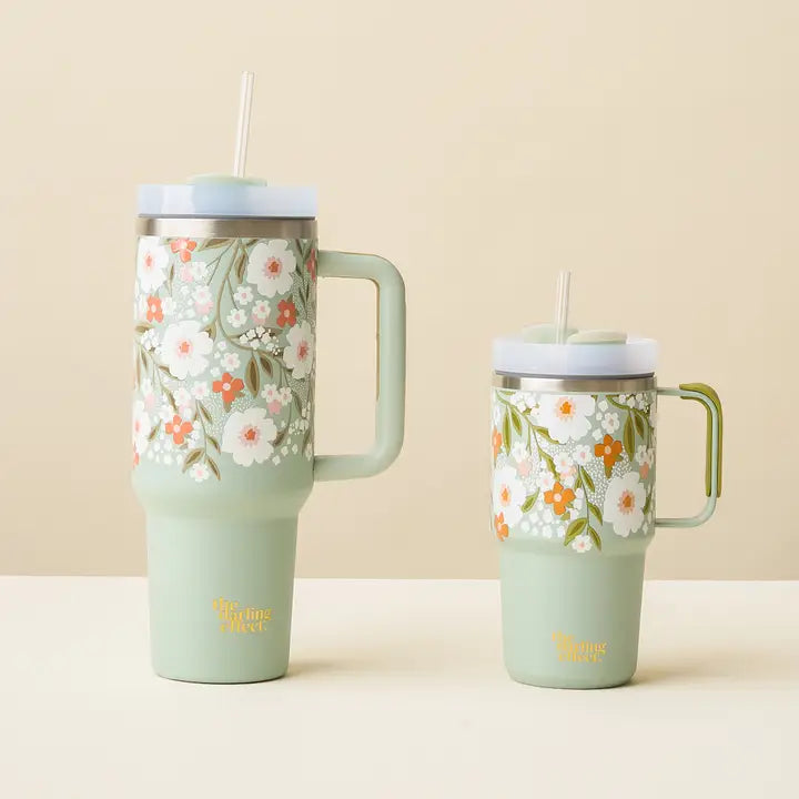 Tumbler - Sage Floral