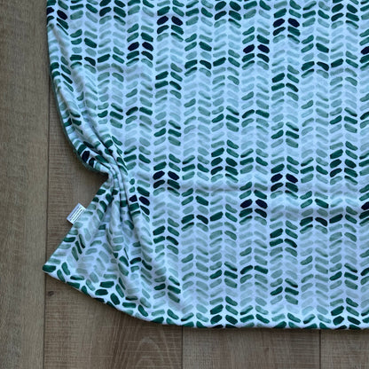 Green Herringbone