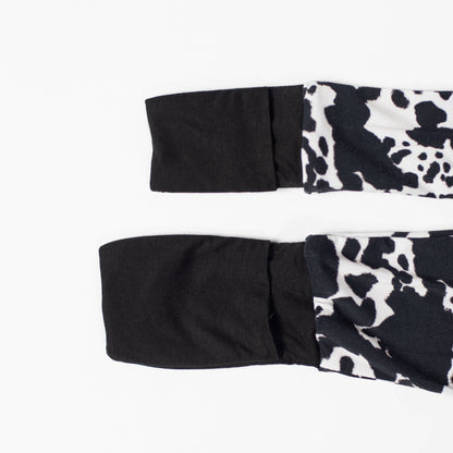 Cow Print Baby Bamboo Zippy