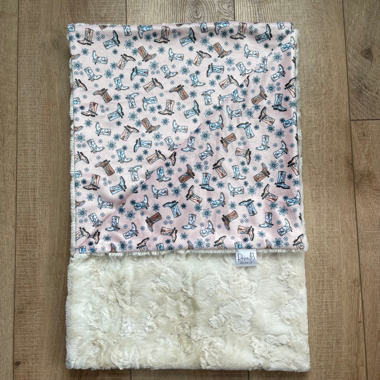 Kids Blanket - Cowgirl Boots
