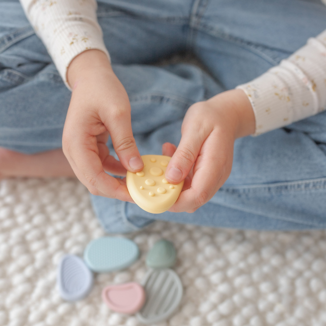 Worry Stones for Kids – Sensory Fidget Set (6 Pack)