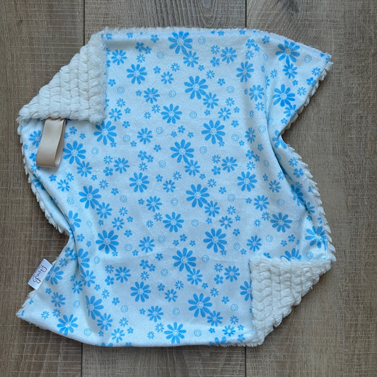 Lovey -Blue Daisy Happy Face