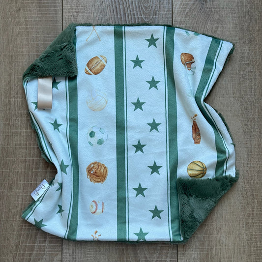 Lovey - Green Vintage Stripe Sports