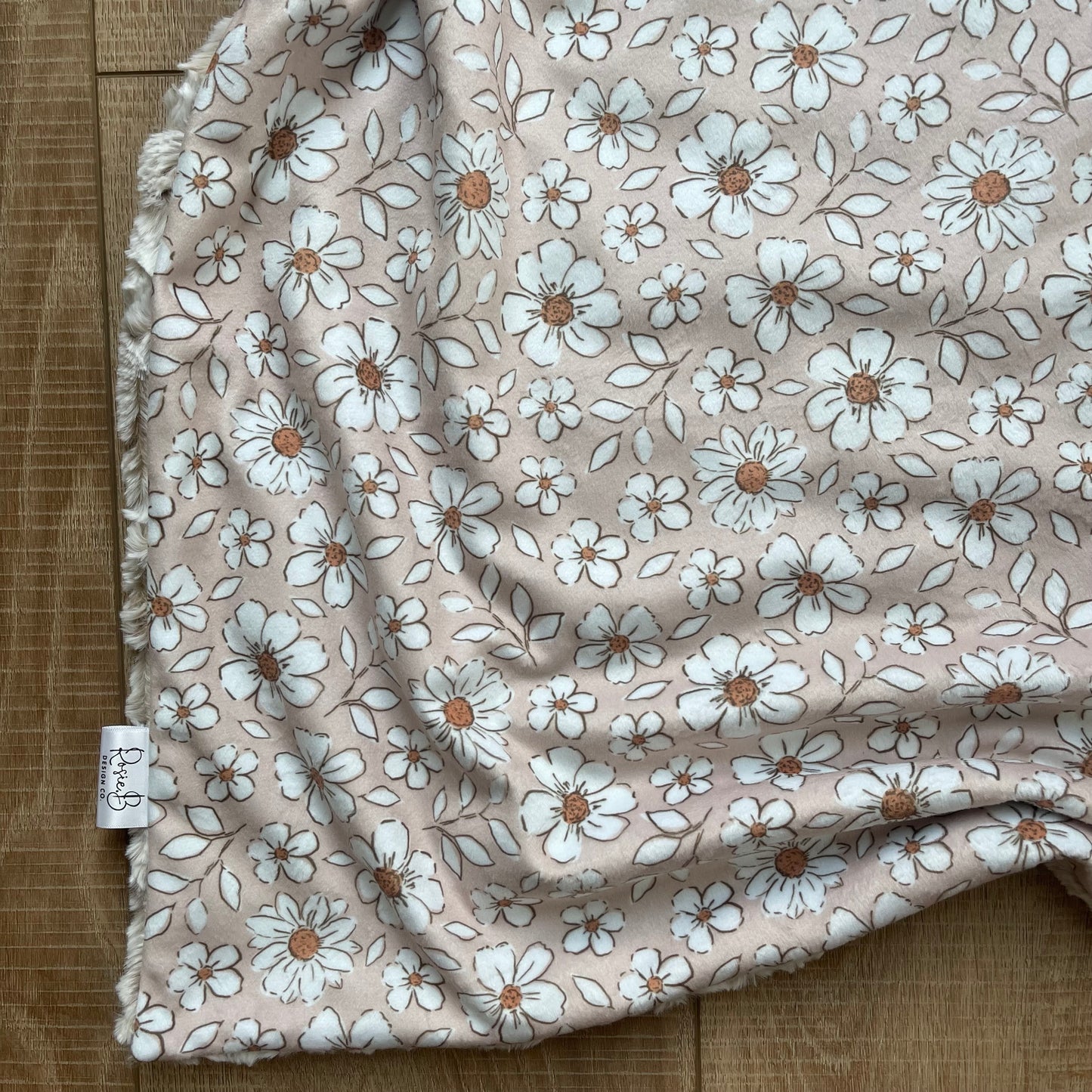 Newborn Baby Blanket - Blush Boho Floral